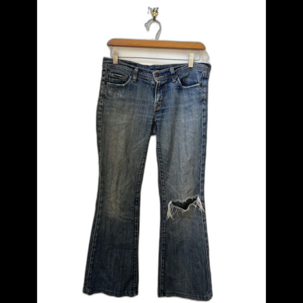 CITIZENS OF HUMANITY LOW WAIST FLAIR JEANS SIZE 28 (L8)